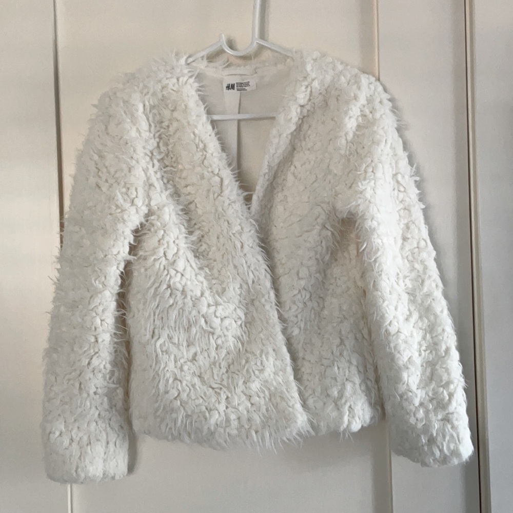 H&M Super soft faux fur coat.